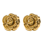 Gold Rose Earrings