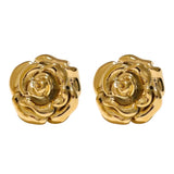 Gold Rose Earrings