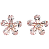 Rose Gold Flower Earrings