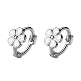 Small Flower Hoop Earrings