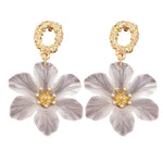 Acrylic Flower Drop Earrings