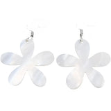 Mother of Pearl Flower Drop Earrings