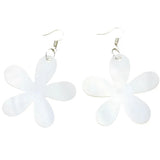 Mother of Pearl Flower Drop Earrings