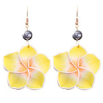 Yellow Flower Earrings from Hawaii