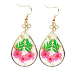 Resin Earrings with Dried Flowers