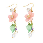 Flower Tassel Earrings