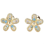Flower Screw Back Earrings