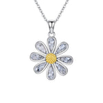 Sterling Silver Daisy Necklace