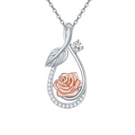 Rose Flower Design Necklace