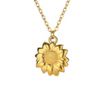 Gold Sunflower Necklace