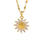 Crystal Sunflower Necklace