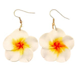 Hawaiian Plumeria Earrings