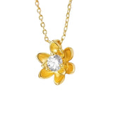 Gold Magnolia Necklace