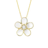 Enamel Daisy Necklace