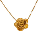 14k Gold Rose Necklace