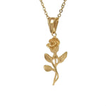 Gold Rose Necklace Men