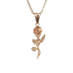 Rose Gold Necklace with Rose