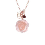 Pink Rose Necklace