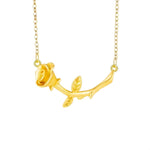 Gold Dipped Rose Necklace