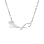 Silver Calla Lily Necklace