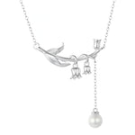 Lily of the Valley Necklace Silver