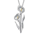 Calla Lily Pendant Necklace