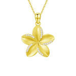 Gold Plumeria Necklace