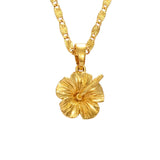 Hibiscus Pendant Necklace