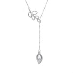 Calla Lily Pearl Necklace