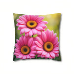 Pink Flower Pillow Case 