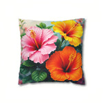 Hibiscus Throw Pillow