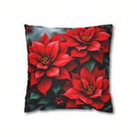 Poinsettia Throw Pillow