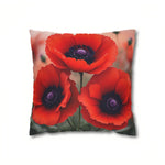 Red Poppy Pillow (Throw)
