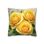 Yellow Rose Pillow (Throw)