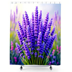 Lavender Flower Shower Curtain