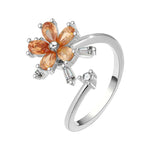 Orange Flower Ring