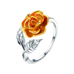 Gold Rose Flower Ring