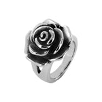 Stainless Steel Rose Ring