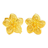 24k Flower Earrings