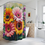 3d Flower Shower Curtain