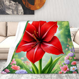 3D Flower Blanket Living Room