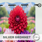3D Flower Curtains Eyelet