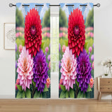 3D Flower Curtains Home Decor