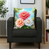 3D Flower Throw Pillow Home Decor