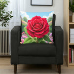 3D Rose Pillow Home Decor