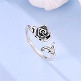 3D Rose Ring Close Up View