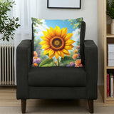 3D Sunflower Pillow Home Decor