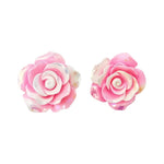 Pink Rose Earrings
