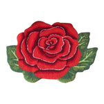 Red Rose Shaped Rug