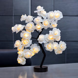 White Rose Tree Lamp